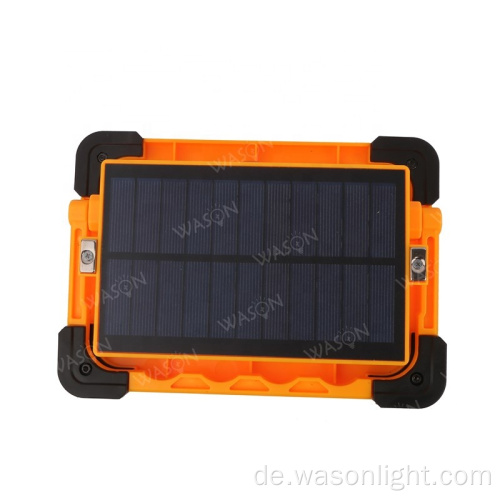 WASON 3000 Lumen tragbar wasserdichte Solar USB wiederaufladbare Superhelle LED -Arbeit Licht zur Reparatur von Camping -Notfall im Freien